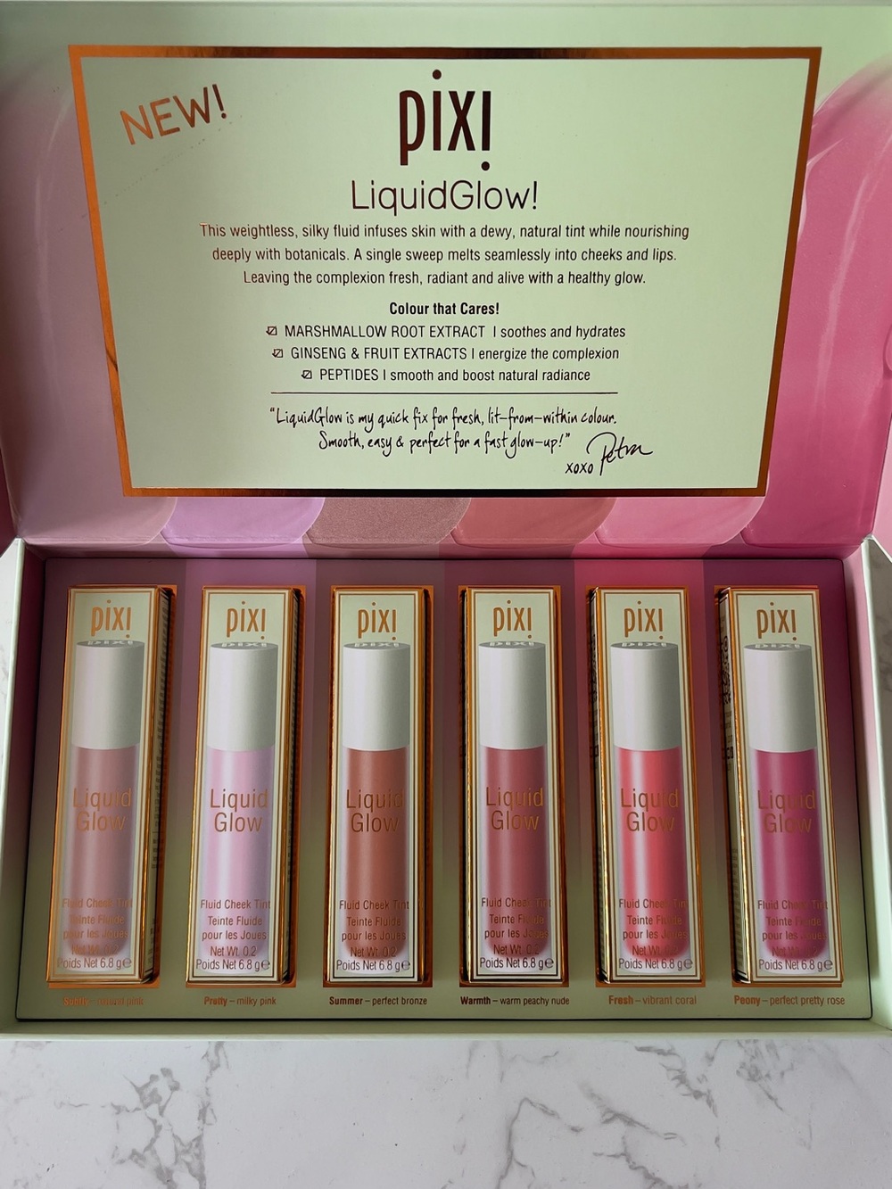 pixi LiquidGlow Fluid Cheek Tint Set - Pink Shades